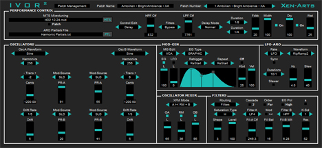 IVOR2 - free Microtonal subtractive synth plugin