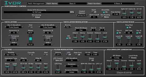 IVOR - free Microtonal subtractive synth plugin