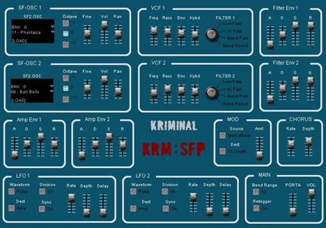 KRM-SFP - free Soundfont player plugin