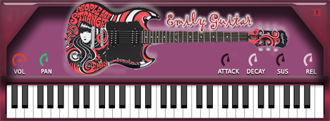 Cute Emily Guitar - free Electric guitar plugin