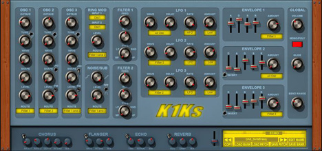 K1Ks - free Analog synth plugin