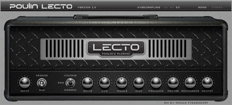 LeCto - free Guitar amp simulator plugin