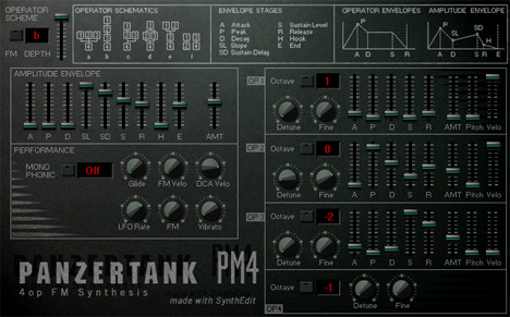 PM4 - free 4 operators FM synth plugin