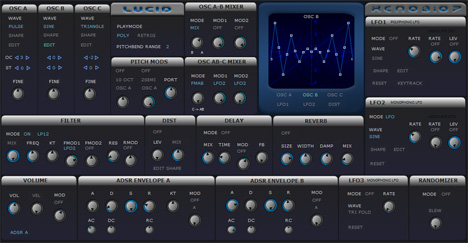 Lucid - free Waveshaping / FM / Morphing synth plugin