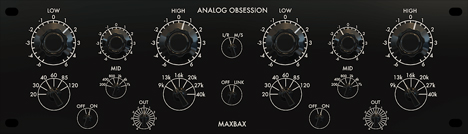 MAXBAX - free Baxandall EQ plugin