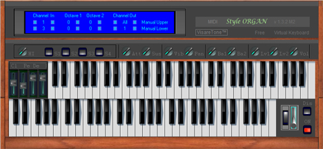 MIDI Style ORGAN - free MIDI keyboard plugin