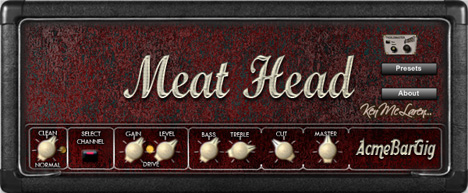 Meat Head - free Guitar amp head plugin