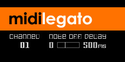 Midilegato - free NoteOff delay plugin