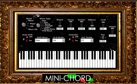 Mini-Chord - free Chord organ plugin