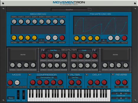 Movementron - free Sequenced synth plugin