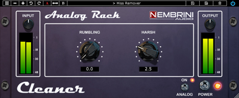 Analog Rack Cleaner - free Rumble / hiss remover plugin