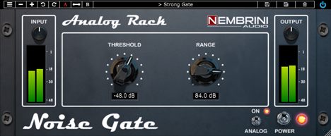 Analog Rack Noise Gate - free Noise gate plugin