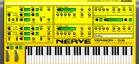 Nerve - free 2 osc analog synth plugin