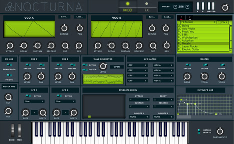 Nocturna - free Wavetable FM synth plugin