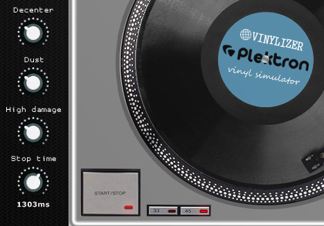 Vinylizer - free Vinyl noise / stop fx plugin
