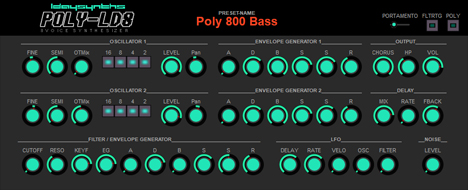 Poly-LD8D - free Korg Poly 800 emulation plugin