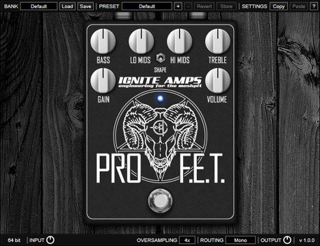 ProF.E.T. - free High gain distortion preamp plugin