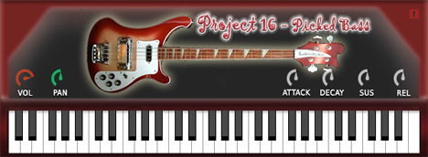 Project16 Picked Bass - free Bass guitar plugin