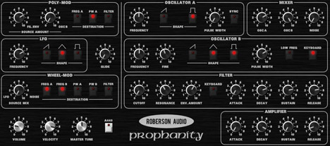 Prophanity - free Prophet 5 emulation plugin