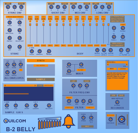 B-2 BELLY - free Bells synthesizer plugin