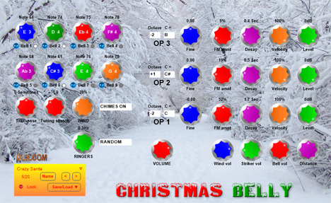 Christmas Belly - free Wind chimes plugin