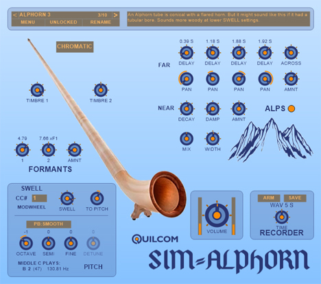 SIM-ALPHORN - free Swiss long-horn plugin