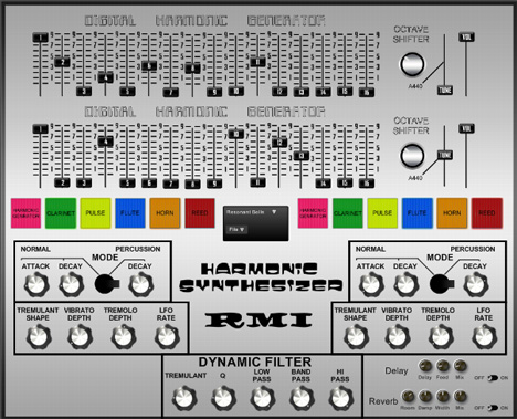 RMI Harmonic - free Vintage synthesizer plugin