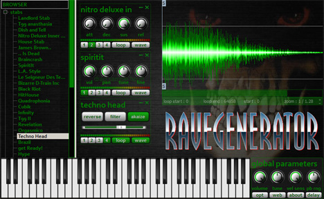 Rave Generator 2 - free Classic rave sounds rompler plugin