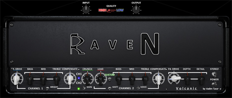 Raven Volcanic - free Modern guitar amp plugin