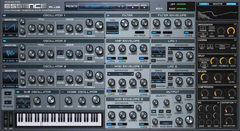 Essence Plus - free Subtractive polysynth plugin