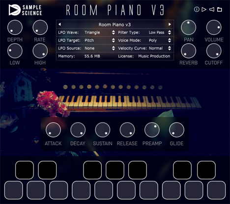 Room Piano - free Lo-fi piano plugin