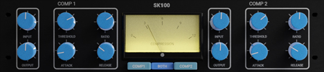 SK100 - free Dual / stereo bus compressor plugin