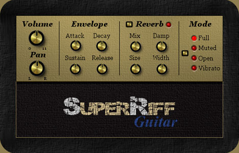 SuperRiff Guitar - free Electric guitar plugin