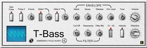 T-BASS - free TB-like bass synth plugin