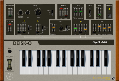 DEISK-O - free Monophonic analog synth plugin