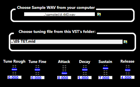 Simple Microtonal Sampler - free Microtonal WAV sampler plugin