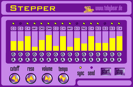 Stepper - free 16 step sequencer plugin