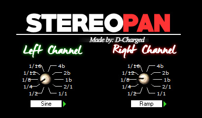 StereoPan - free Dual panner plugin