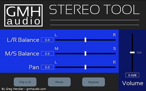 Stereo Tool - free Stereo utility plugin