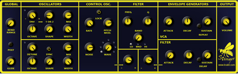 Stinger - free 2 osc synth plugin