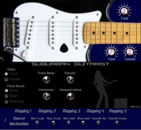 Suburban Guitarist - free Electric guitar plugin