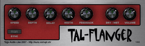 TAL-Flanger - free Analog stereo flanger plugin