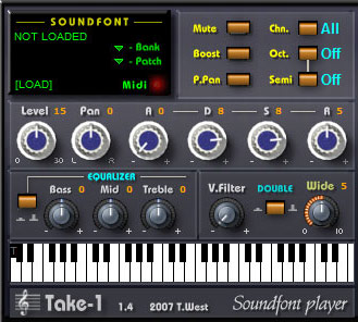 Take1 - free Soundfont player plugin