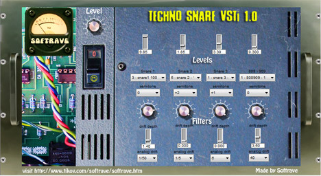 Techno Snare - free Electronic snares plugin