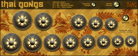 Thai Gongs - free Chromatic gongs plugin
