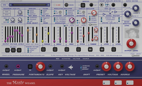 The Music Weasel - free Buchla Music Easel emulation plugin