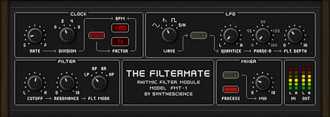 The Filtermate - free Rhythmic filter plugin