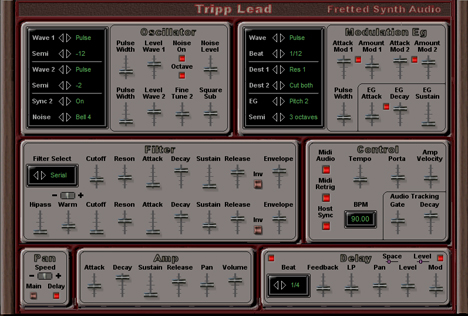 TrippLead - free Audio triggered synth plugin