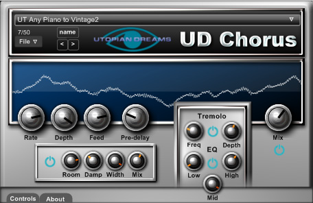 UD Chorus - free Chorus / tremolo plugin