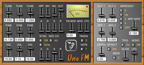 Uno FM - free FM synth plugin